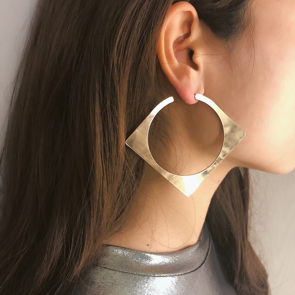 Urban Outfitters Jewelry - Fashion Hoop Earrings GOLD SILVER